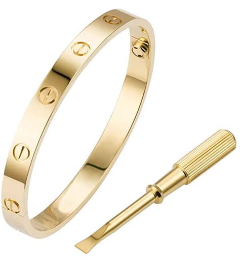 cartier love bracelet dupe amazon|cartier love bracelet lookalikes.